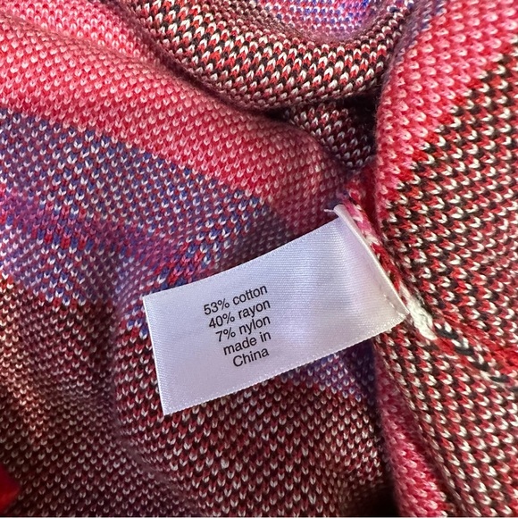 NWT Lane Bryant Classic Long Sleeve Button Front Fair Isle Cardigan Size 26/28 - Picture 9 of 11